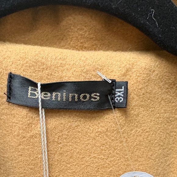 Classic Tan Double-Breasted Pea Coat - Picture 2 of 12